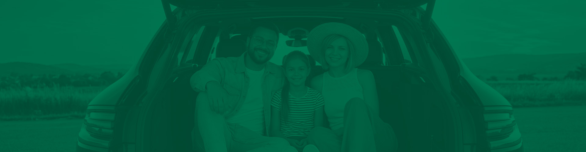 familia en el coche