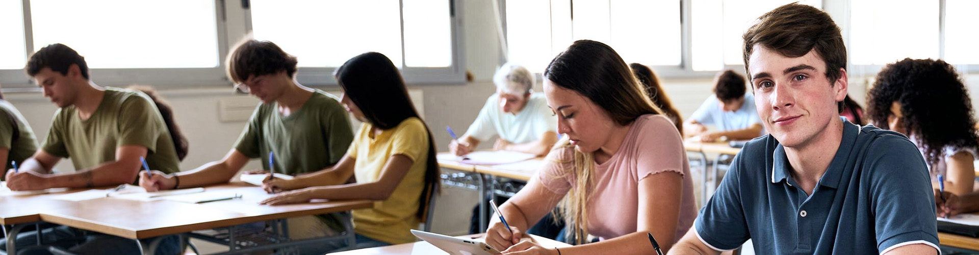 estudiantes en el aula