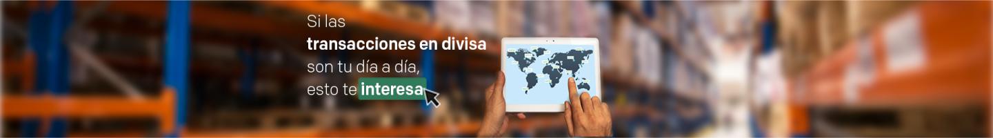 Campaña Cuenta en divisas - persona en un almacén consultando un mapa del mundo en tablet